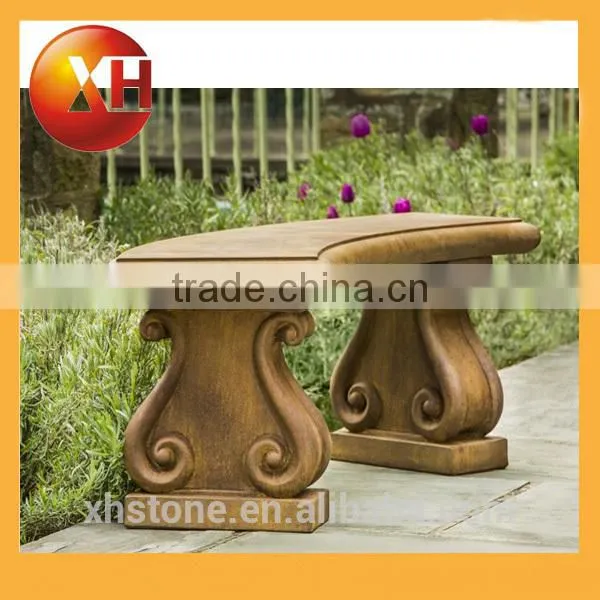Outdoor Stone Long Bench Seating Chair With Cheap Sale photo-3