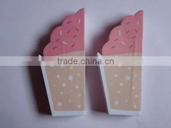 High Quality Stocked Novelty Cup Cake Shape Note Pad photo-2