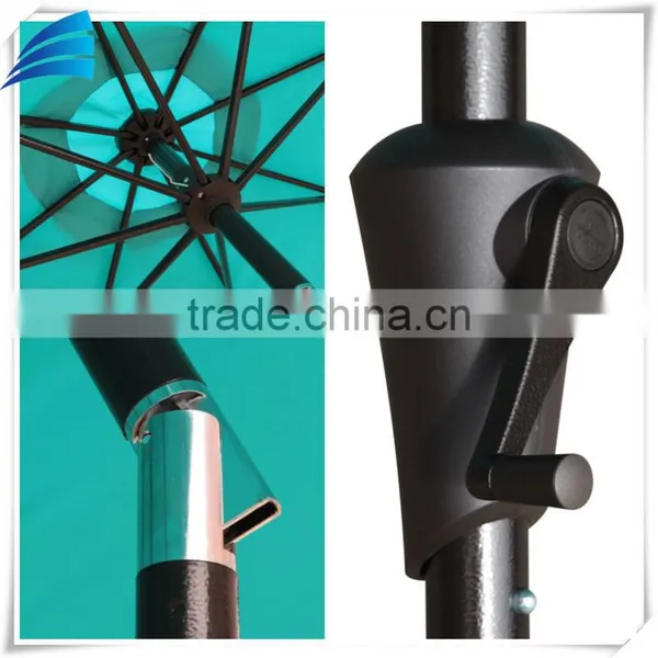 Promotional Folding Small Outdoor Beach Umbrella With Blue Color photo-5