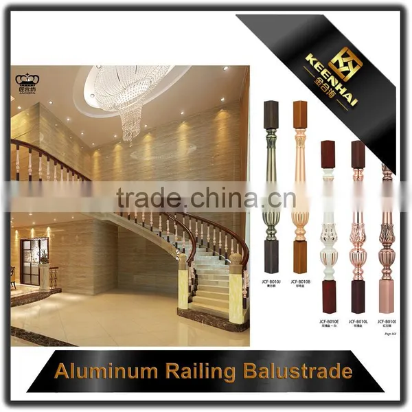 Floor Mounted Indoor Stairs Aluminum Handrail Profile photo-5