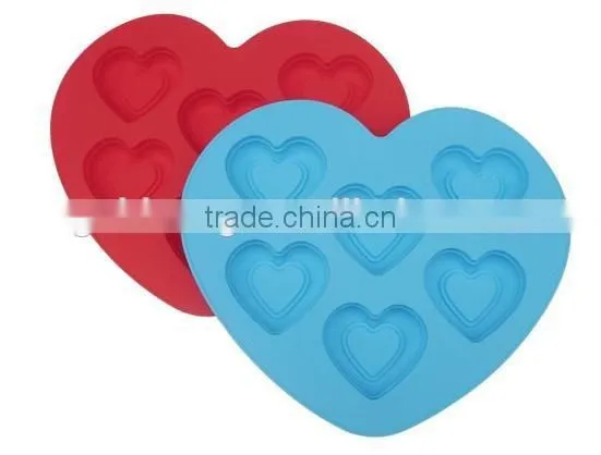 Love Peach Shape Green Non- Pollution Silicone Ice Tray Personalized Custom Silicone Ice Cube Tray photo-2