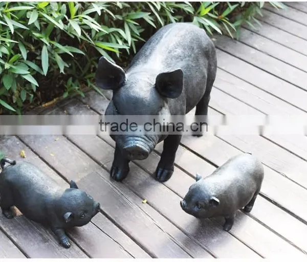 Wholesale Animal Garden Statue Resin Wild Boar Sculpture photo-3