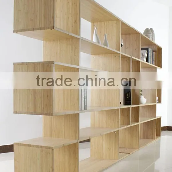 Nice Attractive Design Bamboo Bookshelf With Magazine Holder photo-2