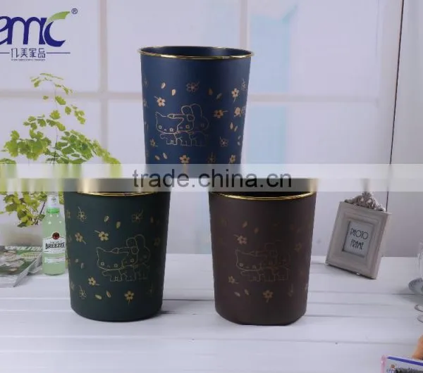 Plastic Rabbit Pattern Wastebin New PP photo-3