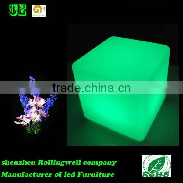Energy Colorful Rechargeable Fashion LEDfurniture Plastic Lighting Bedroom Cube Chair/table photo-2