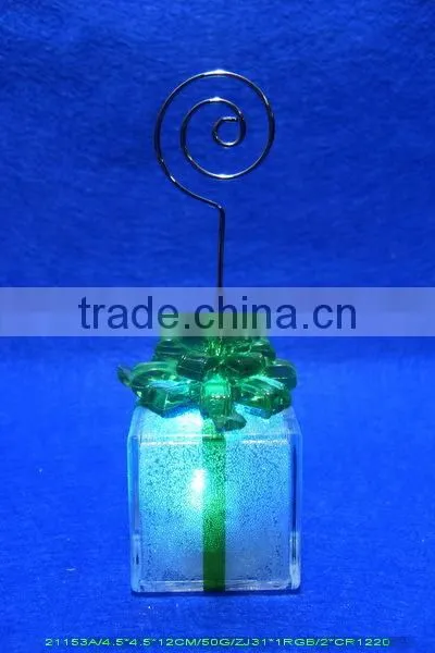 New Style Acrylic Plastic LED Glitter Light Colourful Gift Box Decor photo-5