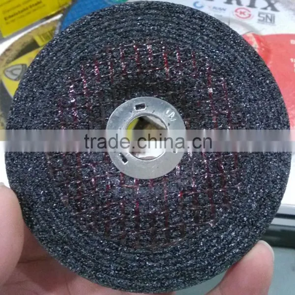 4"(100x4x16mm) Depressed Center Resin Bonded Reinforced Grinding Wheel For Metal photo-3
