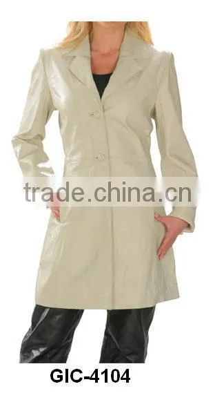 Ladies Long Leather Coats photo-6