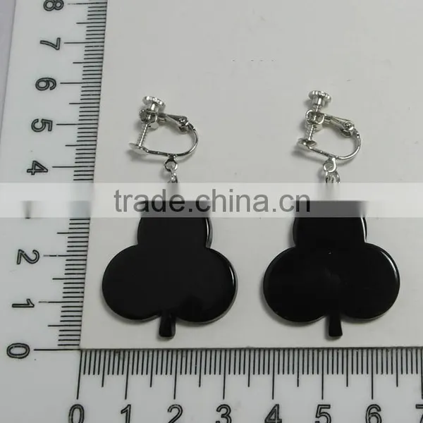 Creative Poker Ear Ring, Hot Selling Ear Ring With Red Heart Pendants, New Launch Popular Poker Ear Ring photo-3
