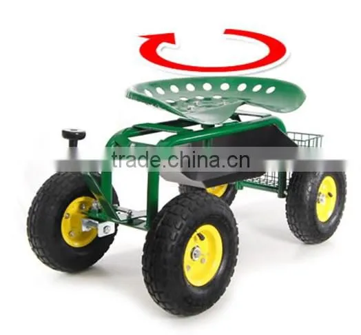 Rolling Garden Work Seat (Steerable With Pad) photo-4
