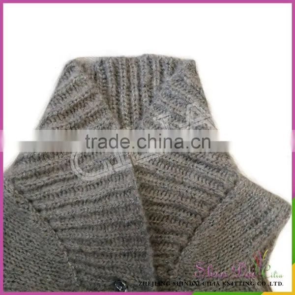 2017 Latest Design Fancy Acrylic and Mohair Sweater Vest for Girl photo-3