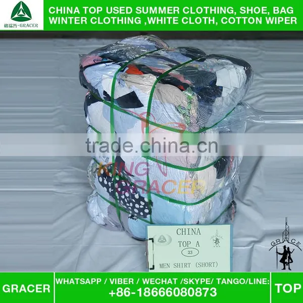 Cheap Export Buyers Of Men Short Sleeve Shirt Used Clothes Hot Sale In Houston photo-5