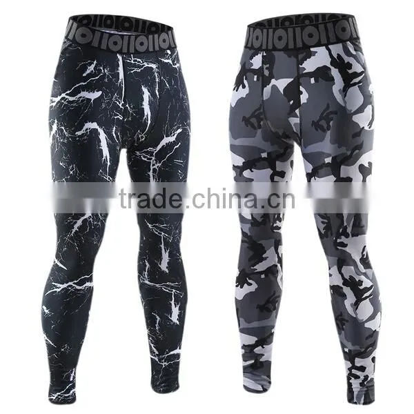 Men's Custom Dri Fit Tight Fit Sport Gym Leggings Pants Wholesale photo-2