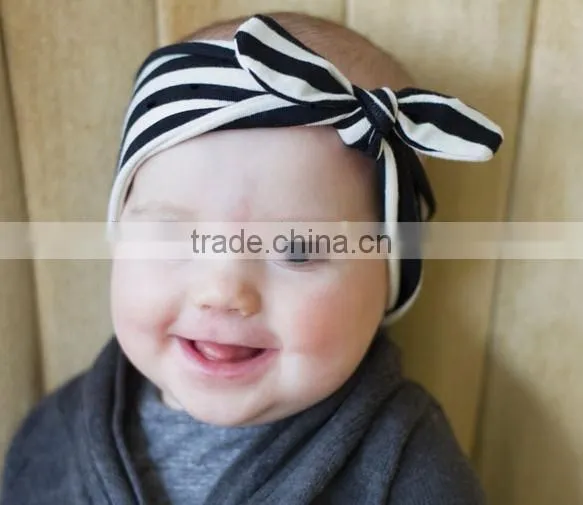 Wholesale Top Baby Knotted Hair Headband Cotton Headbands photo-5