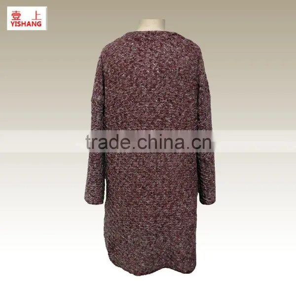Basic Sweater 43%Acrylic 33%Viscose 24%Cotton Lady Fashion Winter Sweater photo-2