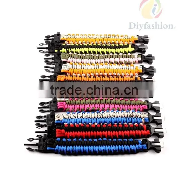 Fashion Best Paracord Bracelet With Paracord Charm Metal Buckle PC6012-9 photo-6