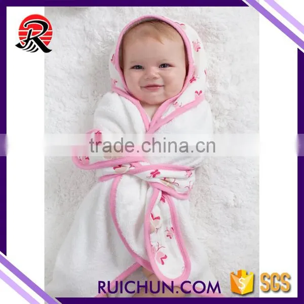 Terry Comfortable Organic Cotton Bamboo Hooded Towel for Baby photo-4