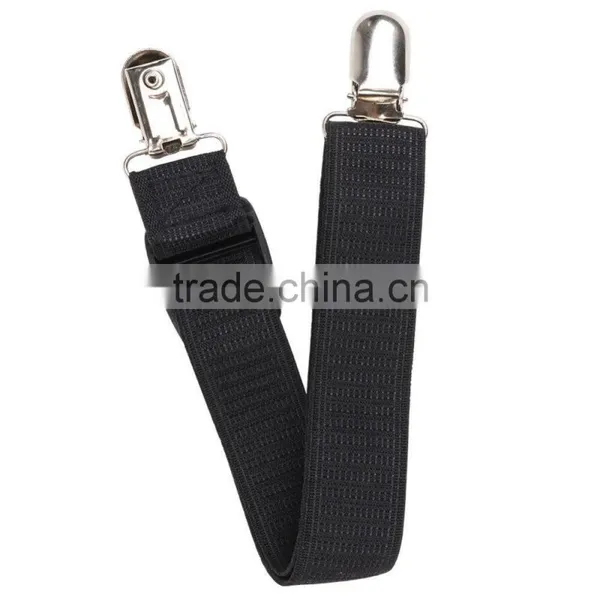 Straight,Stirrup,Y Style Shirt Stays Shirt Holders With Locking Clamps- Black 4pack photo-4