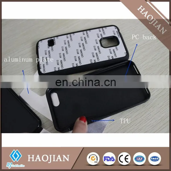 Sublimation Blank TPU+PC+ Aluminum Sheet Black Mobile Phone Covers photo-3