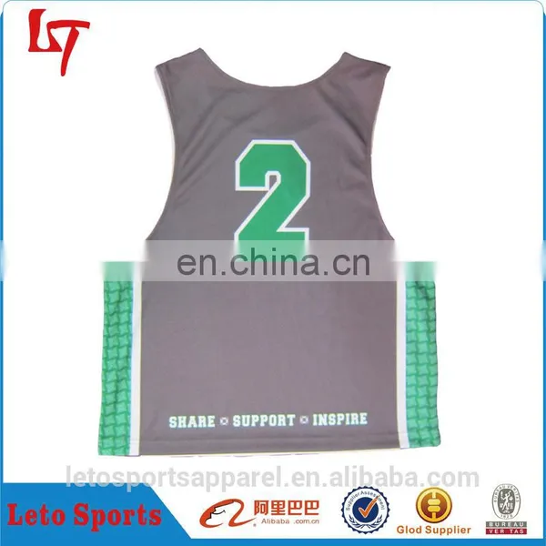 Reversible Training Shirt Lacrosse Jersey Men's Singlet Wholesale photo-2