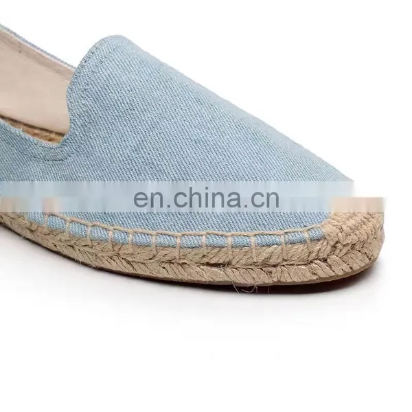 Wholesale New Arrival Women Canvas Shoes Casual Flat Espadrilles photo-3
