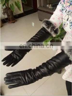 Rex Rabbit Fur Sheepskin Leather Gloves photo-5