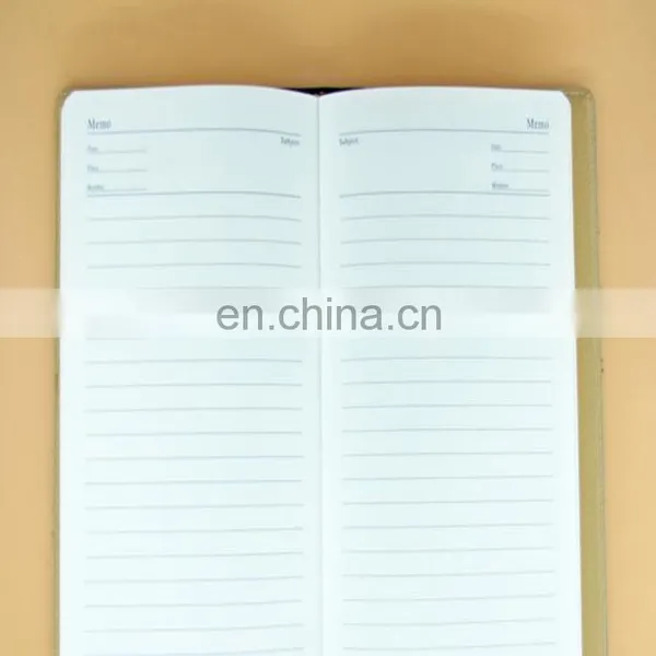 Customized Cheaper Price Agenda Design Black Leather Cover Schedule Book /Journal Bound Notebook Printing photo-5