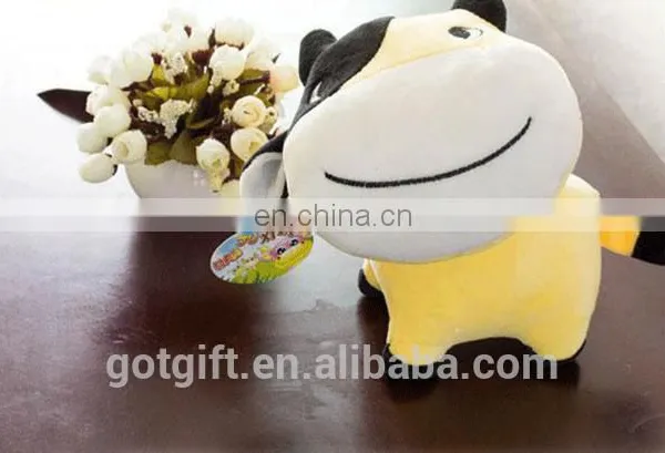 Cheap Custom Cute Cow Small Plush Toy for Gift photo-3