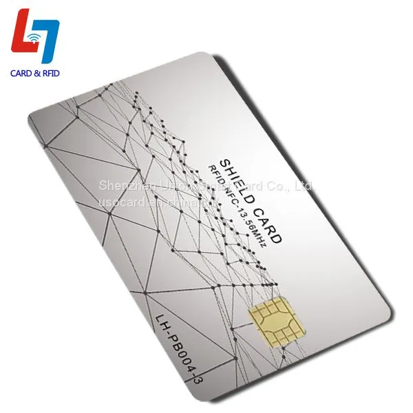 Hotstamping Gold/silver Color Smart IC Card photo-4