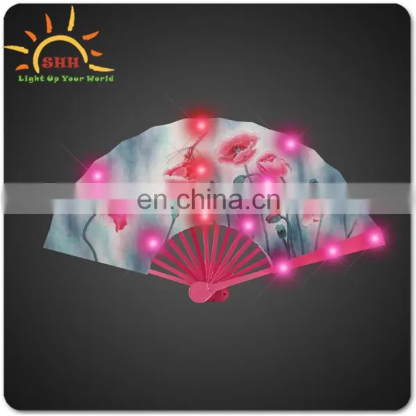 New Products 2016 Innovative Products Hand Held Folding Fans With LED Lights photo-4