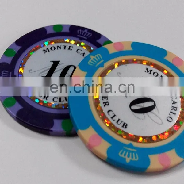 Custom Monte Carlo Plastic Poker Chips Token Coins photo-4