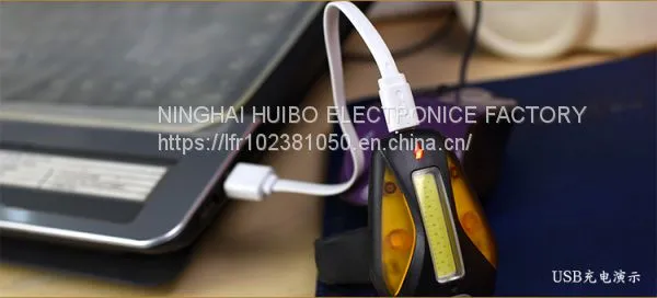 USB Rechargeable Bicycle Lamp Taillight photo-5
