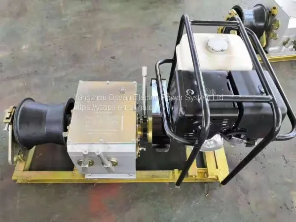 Gasoline Engine Powered Winch; Pulling Motored Winch; Cable Pulling Motored Engine Winch photo-2
