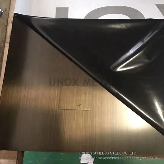 304 Antique Bronze Hairline Stainless Steel Sheets-MT-01 Metal Sheet Profile Trim Edge Fabrication photo-2