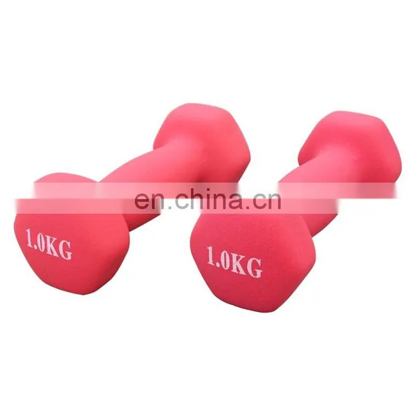 Workout Set Dumbbells Plastic Coated Colored Dumbbells Dip Plastic Dumbbells photo-2
