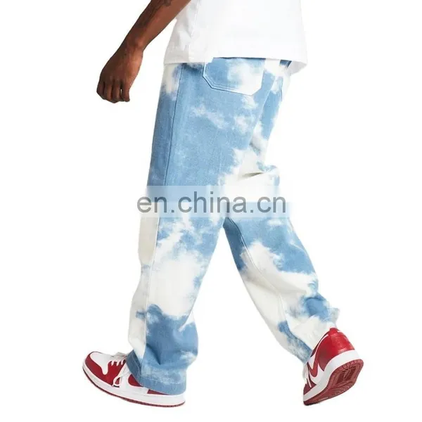 DiZNEW Oem Super Fly Sky Blue Cotton Denim Jeans For Man photo-2