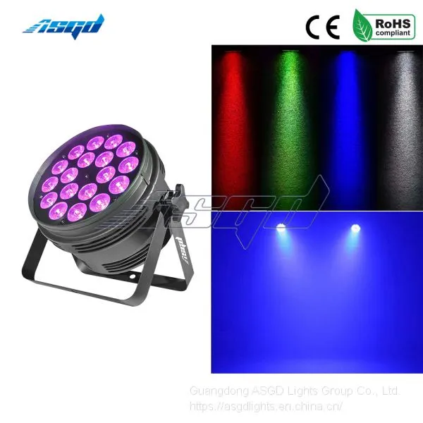 ASGD 18 RGBW Four-in-one Mini LED Par Light Professional Stage Effect Lighting