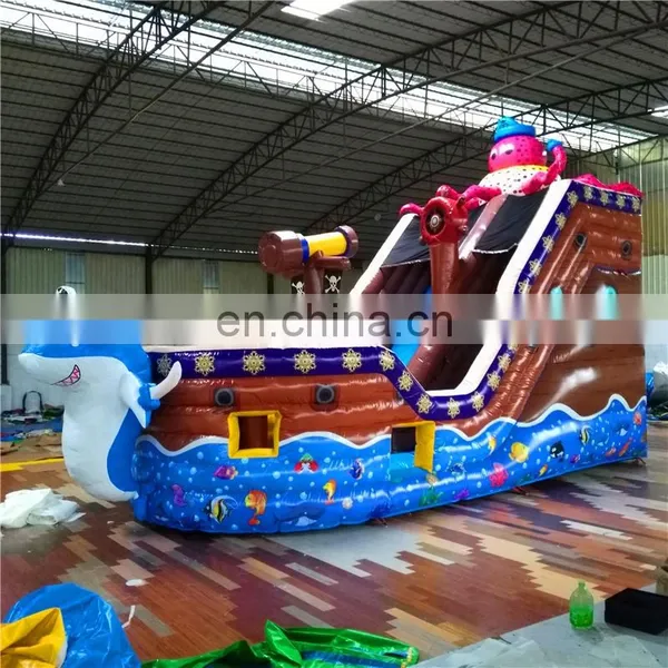 Commercial Inflatable Octopus Pirates Slide Castle House, PVC Inflatable Slide Bouncer Castle For Adult and Kids photo-4