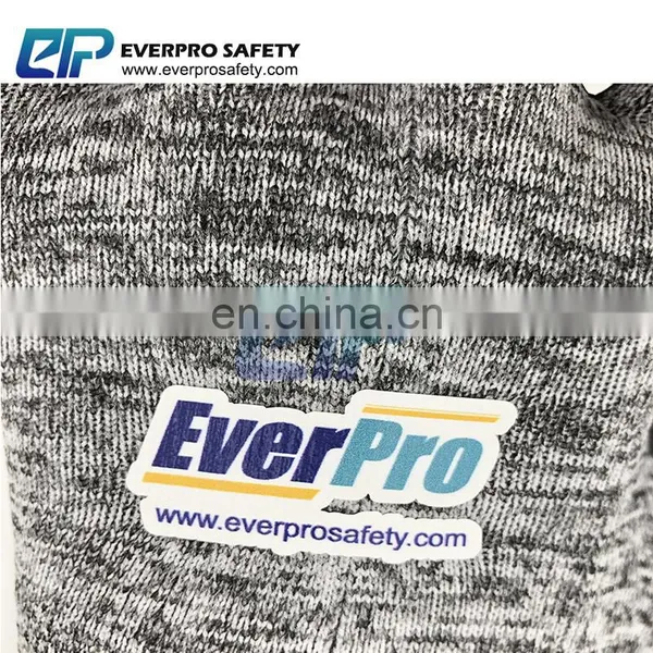 Gray Nylon Lunar Foam Nitrile Palm Dip Gloves On Salt Pepper photo-5