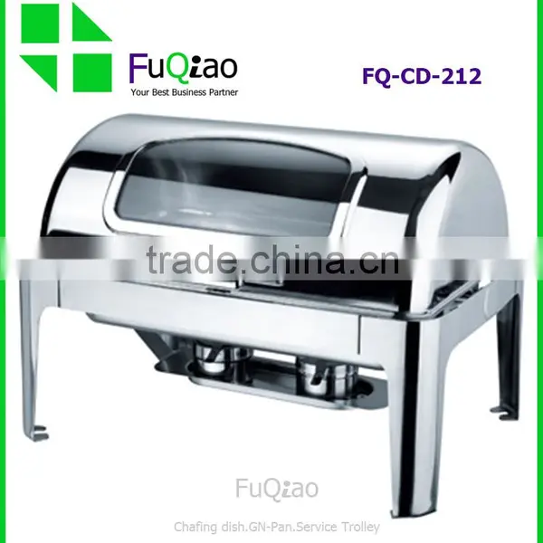 Hot Sale Restaurant & Hotel Supplies Stainless Steel Induction Chafing Dish With Glass Lid photo-2