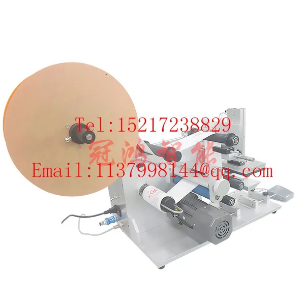 Portable Semi-automatic Flat Surface Labeling Machine Plane Manual Desktop Labeling Machine Bottle Labeller With Foot Pedal