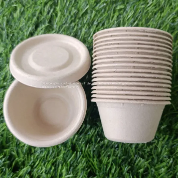 2oz 50ml Biodegradable Compostable Disposable Sugarcane Bagasse Party Supplier Paper Cup photo-5