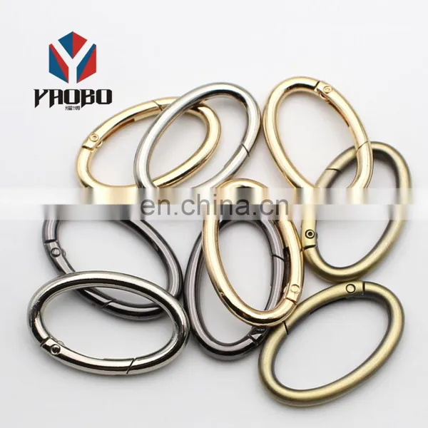 Luggage Hand Bag Hardware Accessories Oval Hook Open Ring Buckle Opening Spring Oval Ring photo-3
