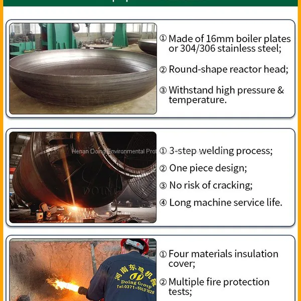 Make Fuel Oil From Waste Rubber Tire/PP PE PS ABS HDPE Plastic/oil Sludge Pyrolysis Plant Reactor photo-3