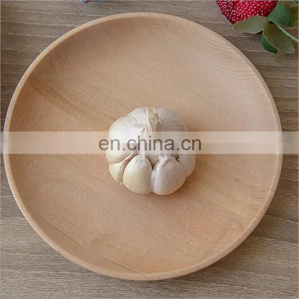 Wholesale Customized Antiques Restaurant Hotel Wooden Serving Dinner Craft Bowls and Desk Name Salad Plate Set Dishes for Food photo-3