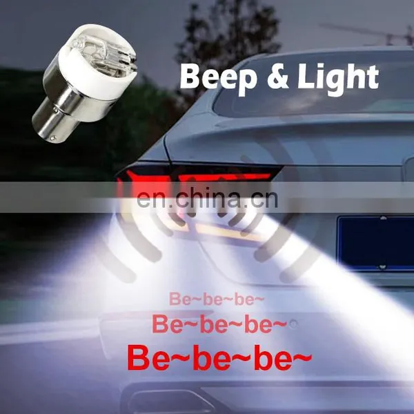 High Quality Beep Light 1156/P21W Auto Reverse Led Warning Car Backup Light photo-3