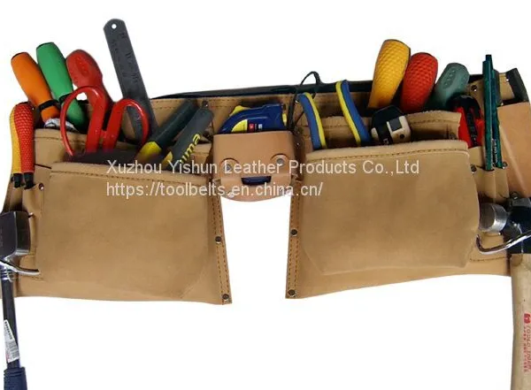leather tool belt for construction worker