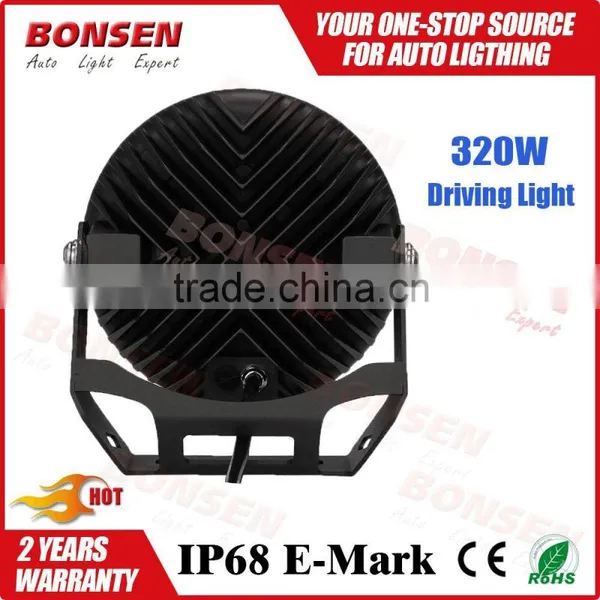 9inch 320w Round Led Driving Light Waterproof 4D Lens Offroad Headlight 4X4 Led Work Light for SUV ATV photo-4