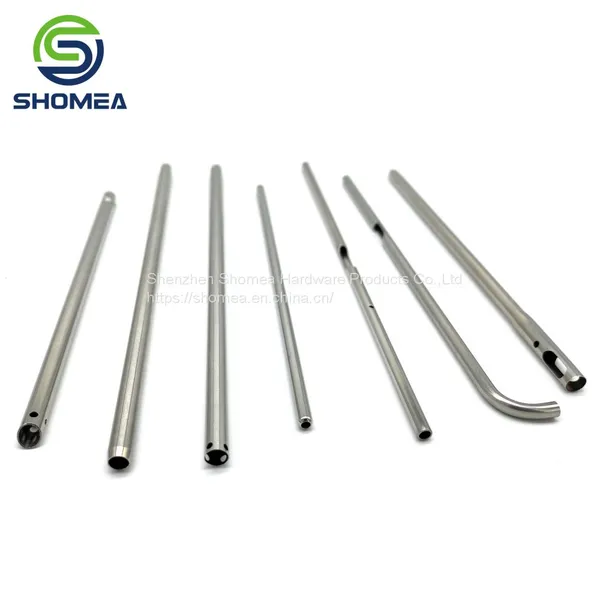 SHOMEA Customized Small Diameter Medical Grade Stainless Steel Nose and Throat Endoscope Tube photo-3