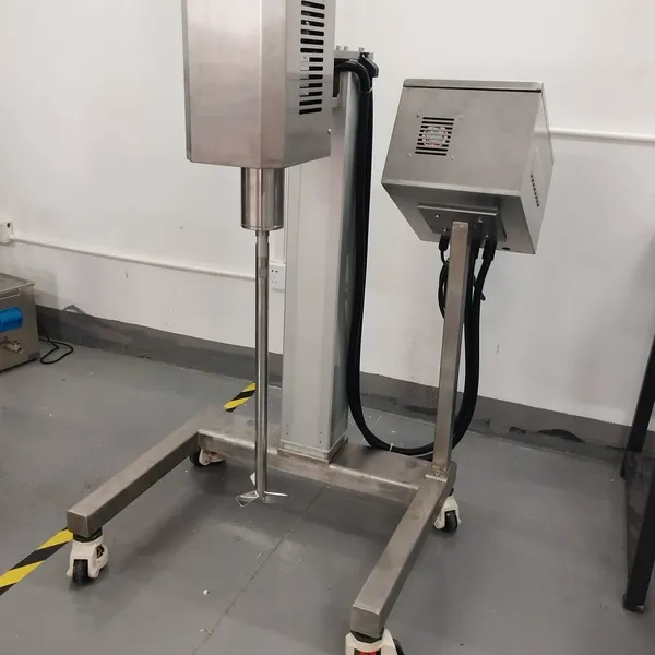 AMM-ME90 Large Capacity Mixer for Laboratory Starch Konjac Powder Mixing and Dispersion - Stainless Steel Electric Lifting and Lowering photo-4